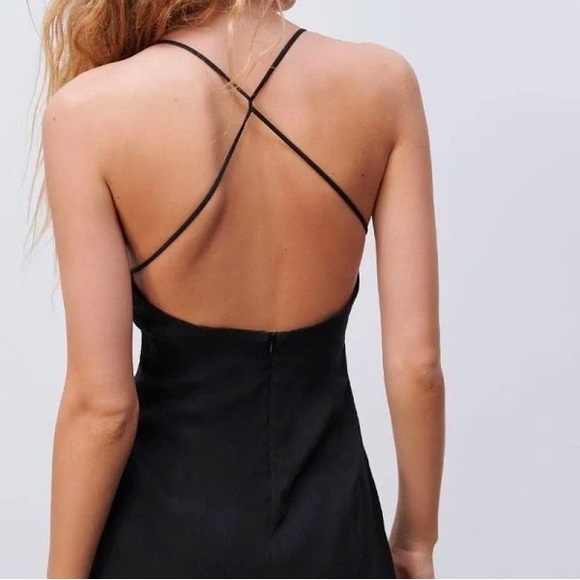 Zara Linen Blend Short Dress Size M - Picture 4 of 7